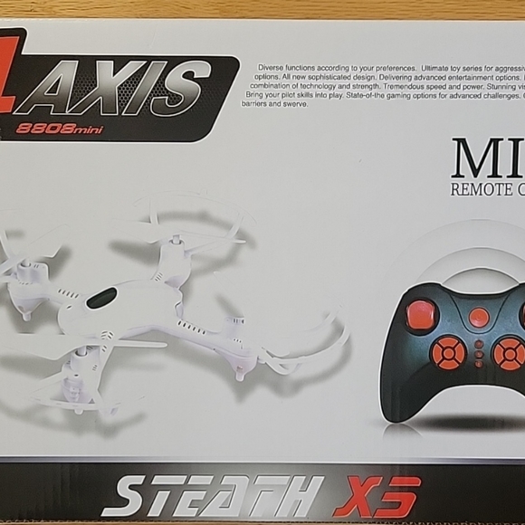 NIB Toy Drone for Beginners. AAA-1 STEATH X5 4 AXIS WITH MINI REMOTE CONTROL - Picture 2 of 6